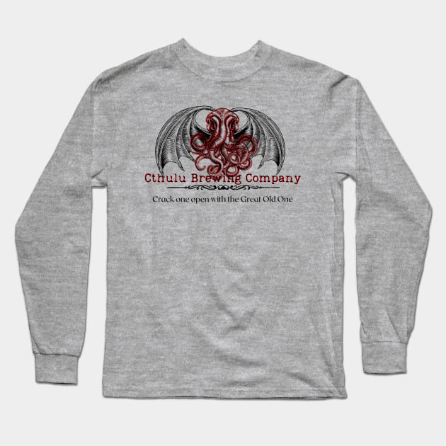 Cthulu Brewing Company Long Sleeve T-Shirt by The Convergence Enigma